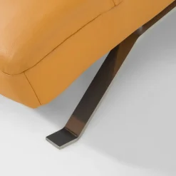 Szezlongi|Trend Line Szezlong skórzany musztardowy SWING