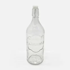 inny Szklana butelka z korkiem 1L