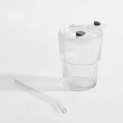 Szklanki I Kubki|inny Szklanka ze słomką i pokrywką 350 ml