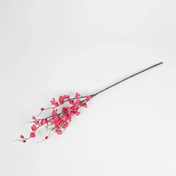 Sztuczne Kwiaty, Rośliny I Gałązki|inny Sztuczna gałązka z kwiatami różowymi 90 cm