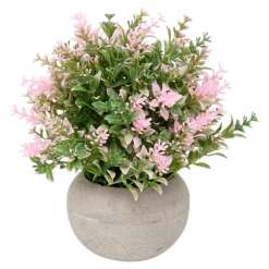 Sztuczne Kwiaty, Rośliny I Gałązki|Estetica Sztuczna roślina doniczkowa różowa 21 cm