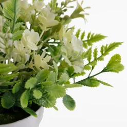 Sztuczne Kwiaty, Rośliny I Gałązki|inny Sztuczne kwiaty w doniczce białe 23 cm