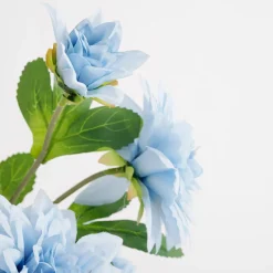 Sztuczne Kwiaty, Rośliny I Gałązki|inny Sztuczny kwiat dalia niebieski 70 cm