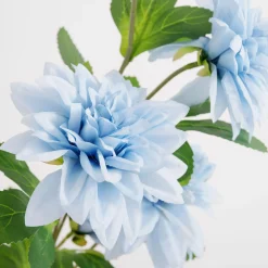 Sztuczne Kwiaty, Rośliny I Gałązki|inny Sztuczny kwiat dalia niebieski 70 cm