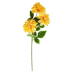 Sztuczne Kwiaty, Rośliny I Gałązki| Sztuczny kwiat dalia żółta 66 cm