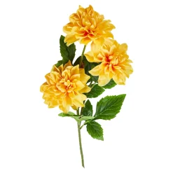 Sztuczne Kwiaty, Rośliny I Gałązki| Sztuczny kwiat dalia żółta 66 cm