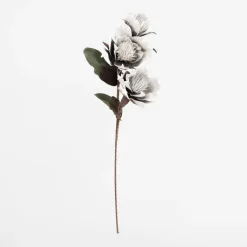 inny Sztuczny kwiat magnolia szary 103 cm