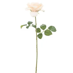 Sztuczne Kwiaty, Rośliny I Gałązki| Sztuczny kwiat RÓŻA biała 53 cm