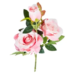 Sztuczny kwiat róża różowa 85 cm