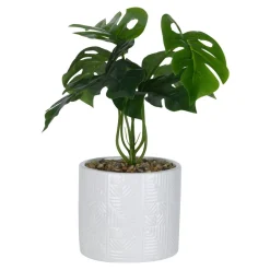 Sztuczny kwiat w ceramicznej doniczce 27 cm MIX