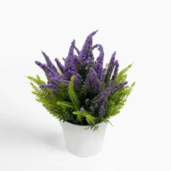 inny Sztuczny kwiat w doniczce WRZOS fioletowy 23 cm