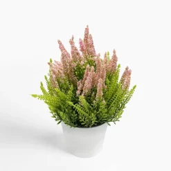 Sztuczne Kwiaty, Rośliny I Gałązki|inny Sztuczny kwiat wrzosu różowy 23 cm