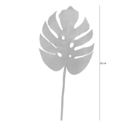 Sztuczny liść monstery żółty 62 cm