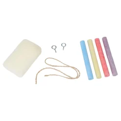 Tablica kredowa w ramie z akcesoriami