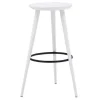 Fameg Taboret okrągły biały GREGOR