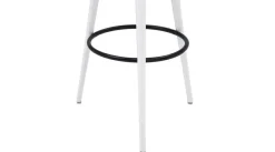 Fameg Taboret okrągły biały GREGOR