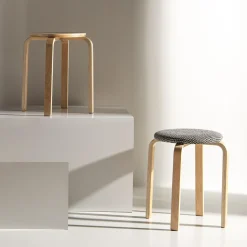 Taborety| Taboret tapicerowany CETON szary