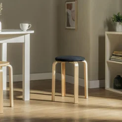 Taboret tapicerowany CETON czarny