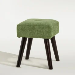 inny Taboret tapicerowany zielony TRINKETY