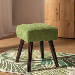 inny Taboret tapicerowany zielony TRINKETY