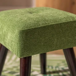 inny Taboret tapicerowany zielony TRINKETY