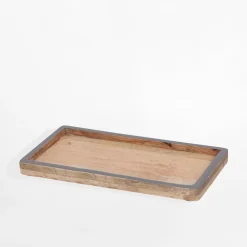 inny Taca dekoracyjna z drewna mango 28x14 cm MIX