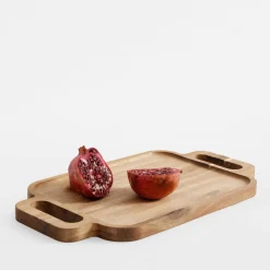 Zastawa Śniadaniowa|inny Taca do serwowania akacjowa 42x23 cm