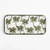 Zastawa Śniadaniowa|inny Taca melaminy w palmy 32x15 cm MIX