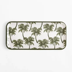 Zastawa Śniadaniowa|inny Taca melaminy w palmy 32x15 cm MIX
