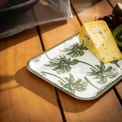 Zastawa Śniadaniowa|inny Taca melaminy w palmy 32x15 cm MIX