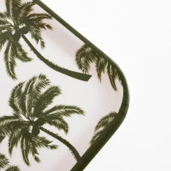 Zastawa Śniadaniowa|inny Taca melaminy w palmy 32x15 cm MIX