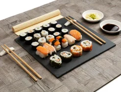 Miski, Patery I Półmiski| Taca łupkowa do serwowania przekąsek 30x30 cm