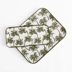 inny Taca z melaminy w palmy 36,5x29 cm MIX
