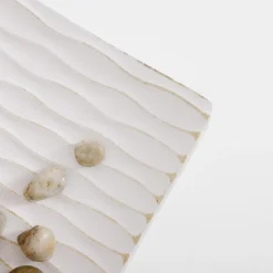 inny Talerz dekoracyjny biały 34x13 cm