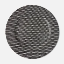 inny Talerz dekoracyjny czarny 33 cm