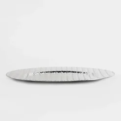 Patery Dekoracyjne|inny Talerz dekoracyjny podtalerz srebrny 33 cm