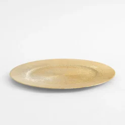 inny Talerz dekoracyjny podtalerz złoty 33 cm