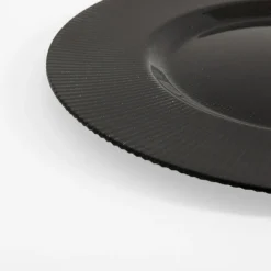 inny Talerz dekoracyjny podtalerz czarny 33 cm