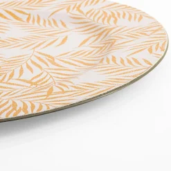 Patery Dekoracyjne|inny Talerz dekoracyjny podtalerz w złote liście 33 cm