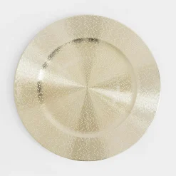 inny Talerz dekoracyjny podtalerz złoty 33 cm