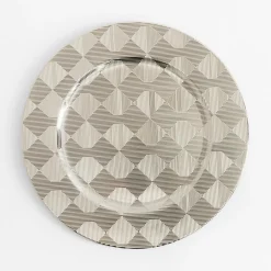 inny Talerz dekoracyjny podtalerz szachownica 33 cm