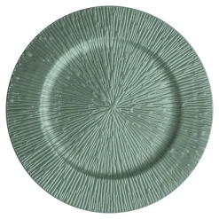 Talerz dekoracyjny podtalerz zielony 33 cm