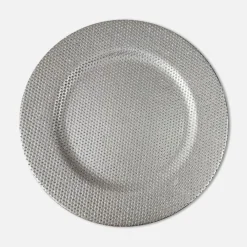 inny Talerz dekoracyjny srebrny 33 cm