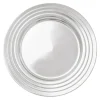 Patery Dekoracyjne| Talerz dekoracyjny srebrny podtalerz 33 cm