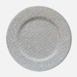 inny Talerz dekoracyjny srebrny 33 cm