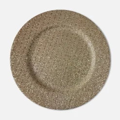 Patery Dekoracyjne|inny Talerz dekoracyjny szampański 33 cm