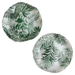 Patery Dekoracyjne| Talerz dekoracyjny tropikalne liście 28 cm MIX