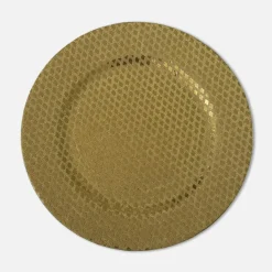 inny Talerz dekoracyjny złoty 33 cm