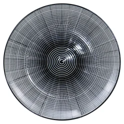 Talerze| Talerz deserowy biało-czarny OTTICO 19 cm