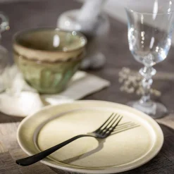 Talerze|Prima Cucina Talerz deserowy ceramiczny kremowy GLACIAR 21 cm